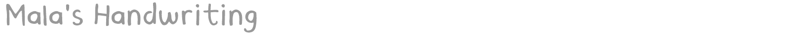 Malas Handwriting font preview